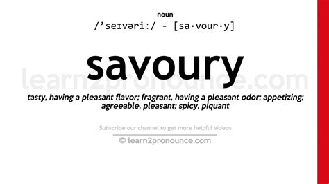 define savoy|Savory .